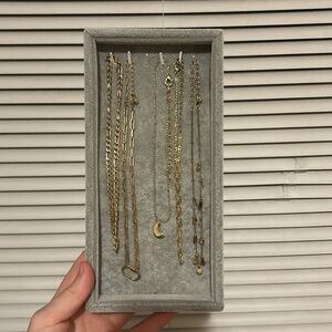 Assortment of gold chokers